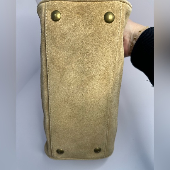 Coach Vintage Camel Leather Suede Satchel Bag - Picture 7 of 15